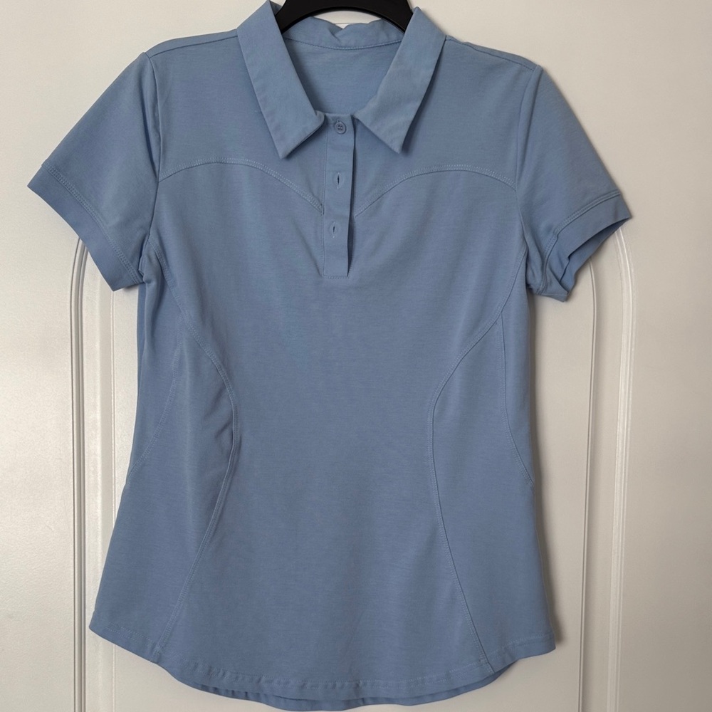 Elegant Sky Blue Women's Polo